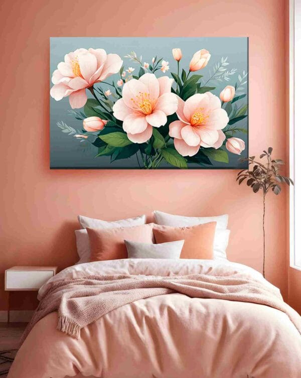 Flores rosa pastel