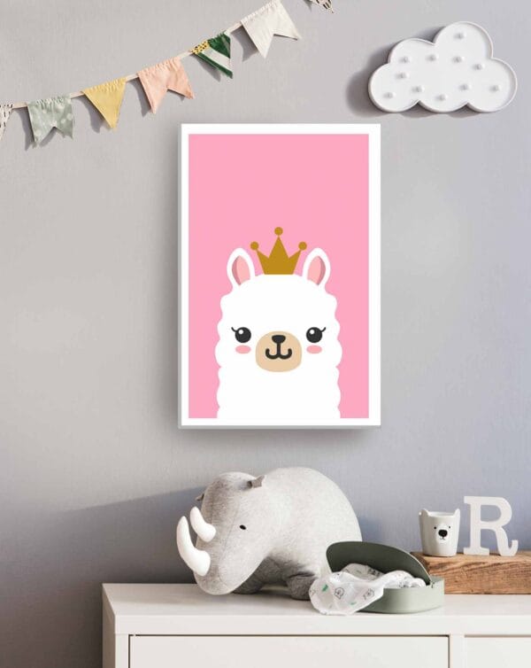 Llama fondo rosa