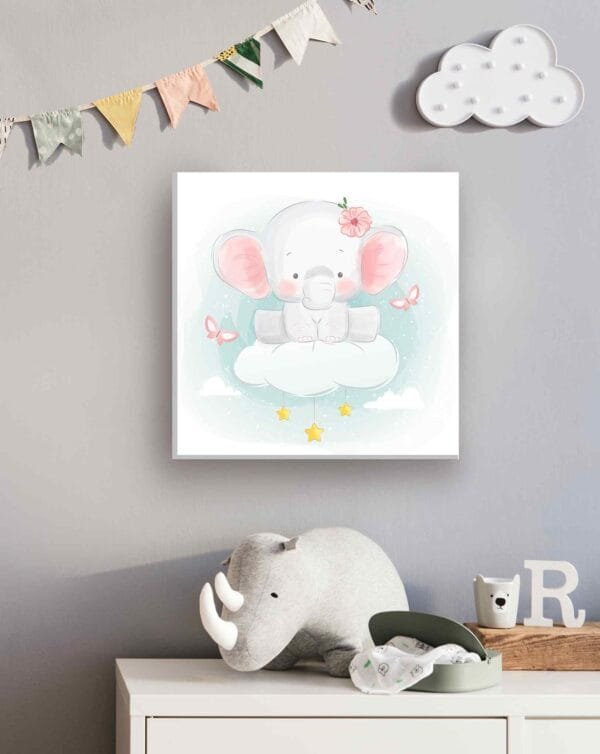 Bebé elefante nube