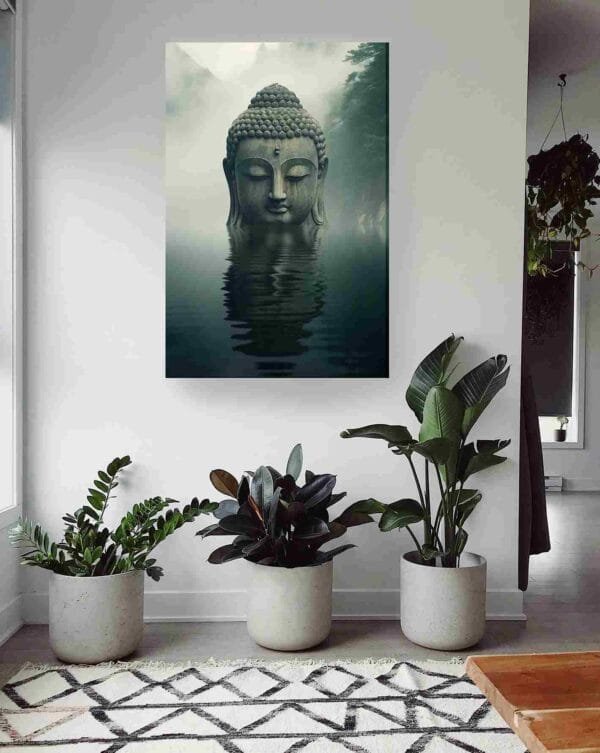 Buda en lago