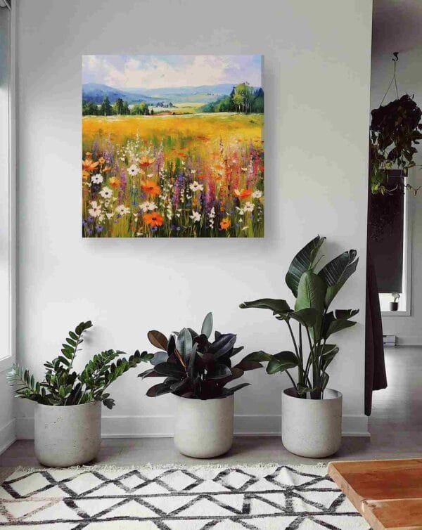 Campo verde floral