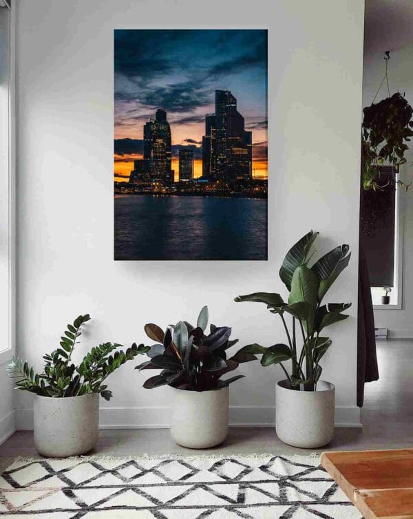 Edificios atardecer