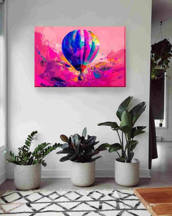 Globo fondo rosa