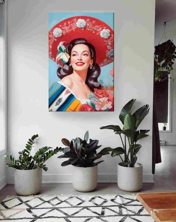 Mexicana sombrero rojo