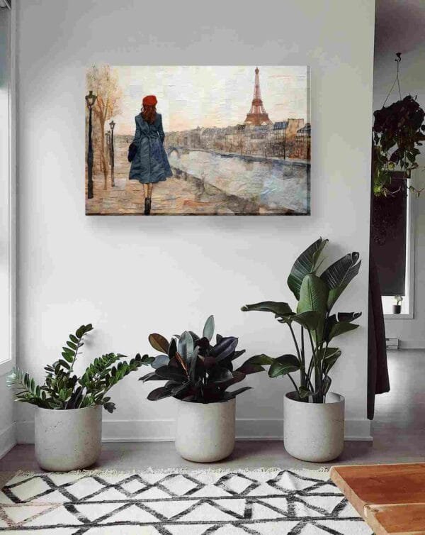 Mujer paseando en París