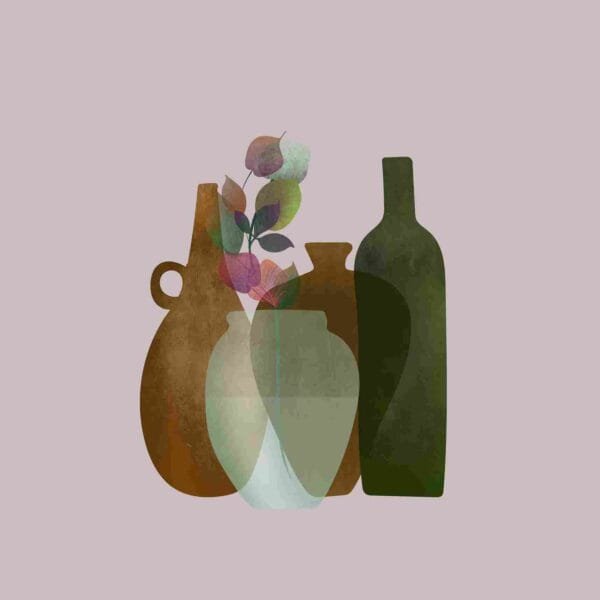 Botellas fondo rosa - Image 2