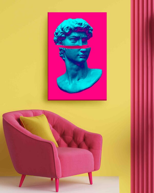 David azul fucsia