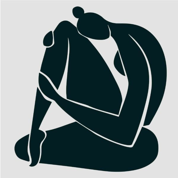Mujer sentada silueta - Image 2