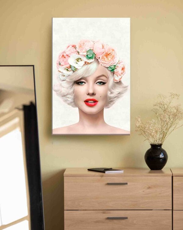Marilyn Monroe corona flores