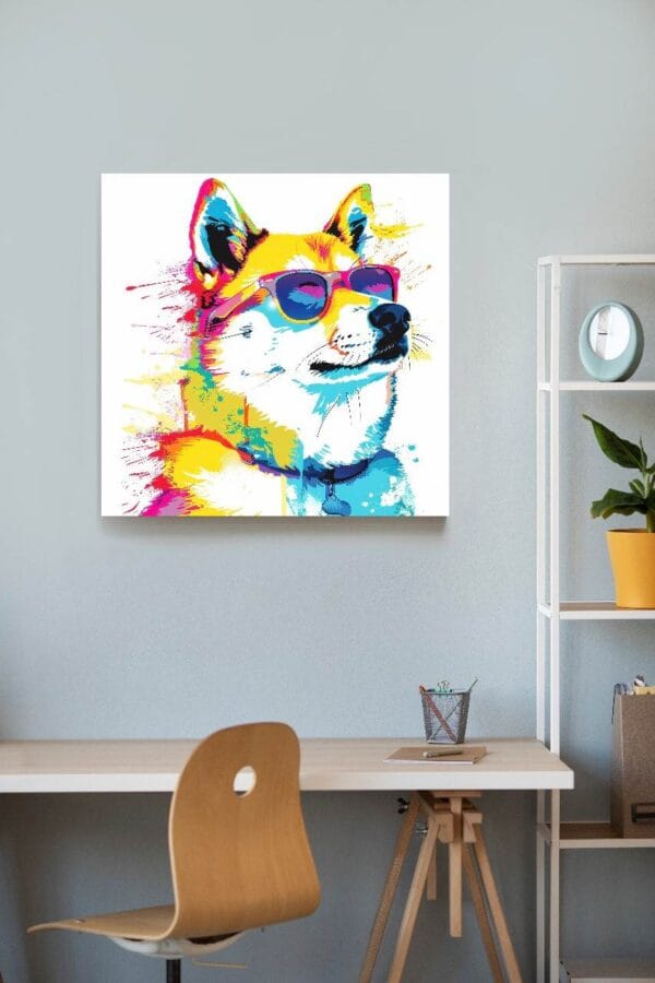 Perro lentes colores