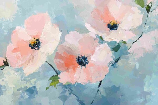 Tres flores rosa - Image 2