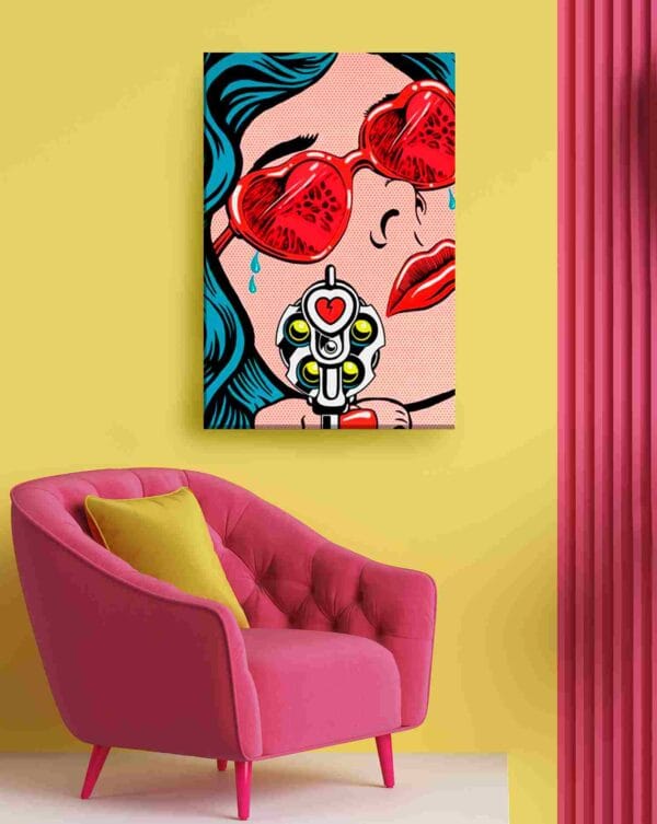 Arte Pop lentes corazón