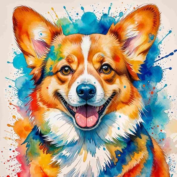 Corgi acuarela - Image 2
