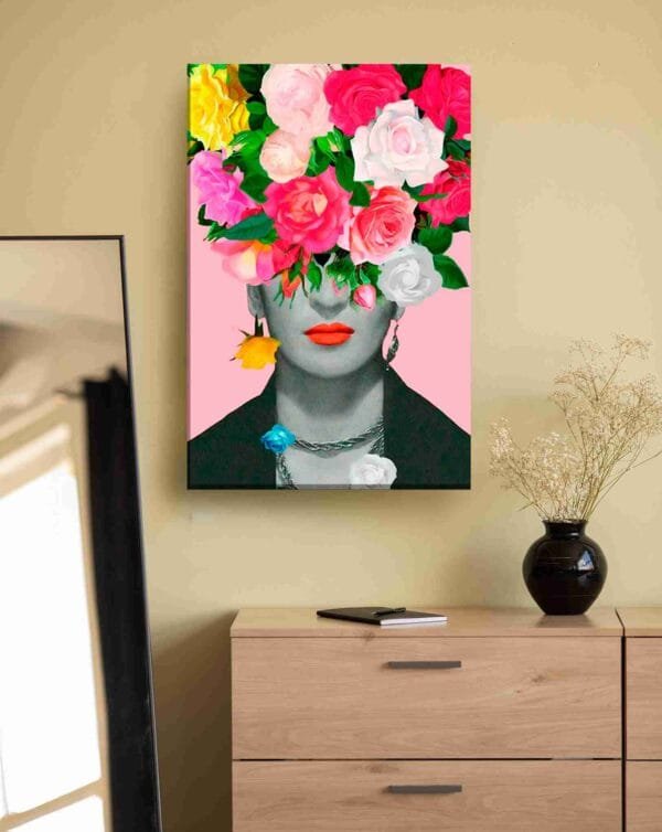 Frida flores rosas