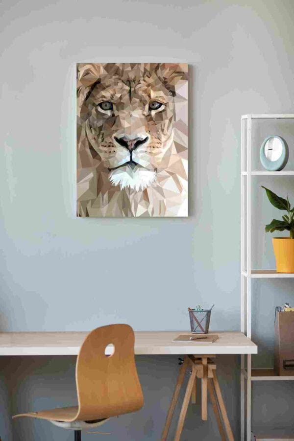 León modular triángulos