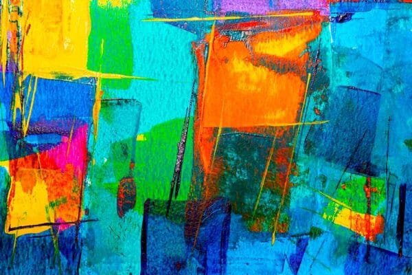 Pintura abstracta azules - Image 2