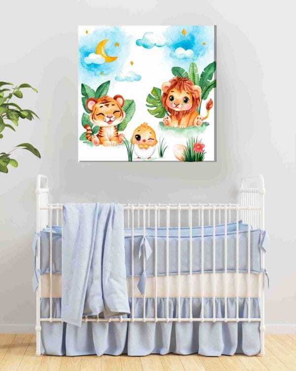 Tigre, león y pollito