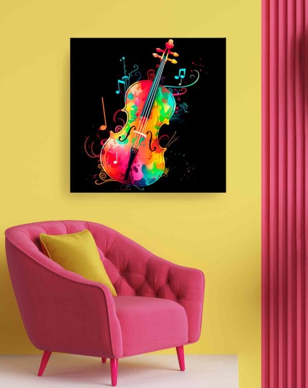 Violín negro colores