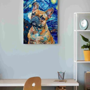 Bulldog noche estrellada