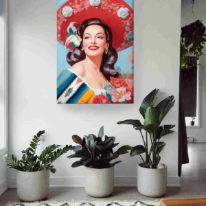 Mexicana sombrero rojo