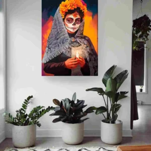 Mujer catrina veladora