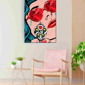 Arte Pop lentes corazón