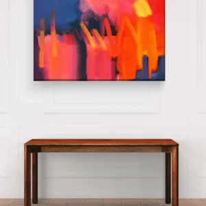 Atardecer edificios abstracto