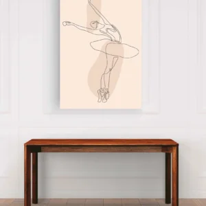 Bailarina líneas beige