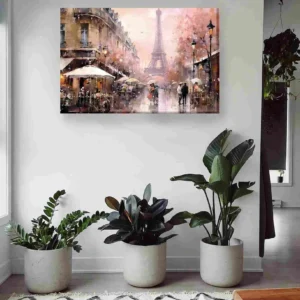 Cafés de París acuarela