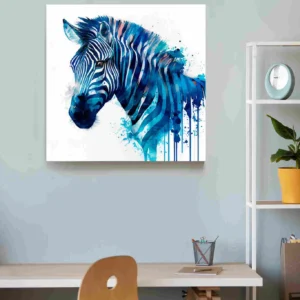 Cebra colores azules