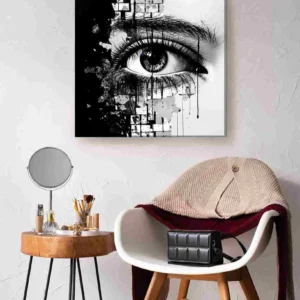 Closeup ojo fragmentado