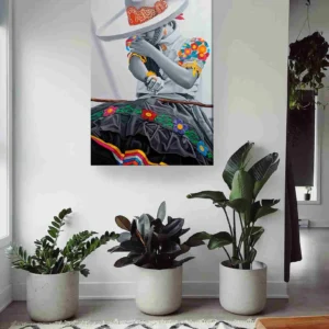 Escaramuza vestido flores de colores