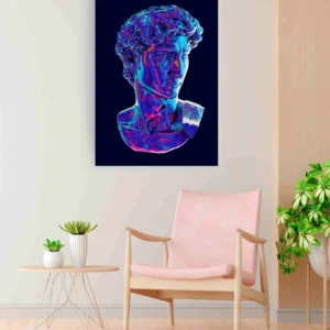 Escultura David morado