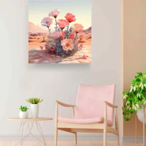 Flores rosas desierto