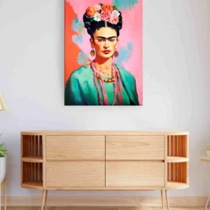 Frida verde rosa