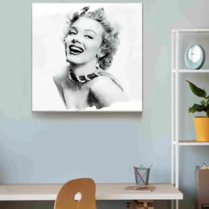 Marilyn Monroe graffiti blanco y negro