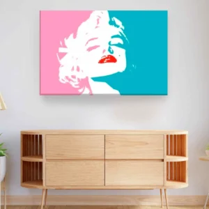Marilyn Monroe rosa azul