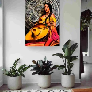 Mujer calendario azteca