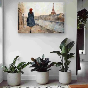 Mujer paseando en París