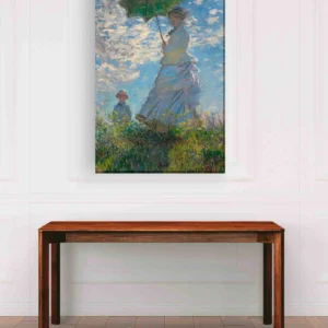 Mujer y paraguas Monet