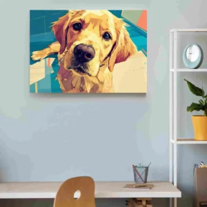 Perro labrador pinceladas