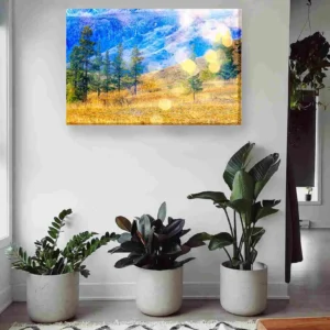 Paisaje campo amarillo