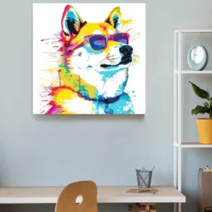 Perro lentes colores