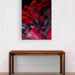 Pinceladas rojo negro