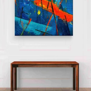 Pintura abstracta azul