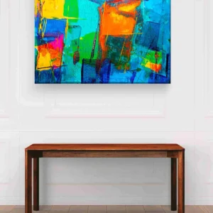 Pintura abstracta azules