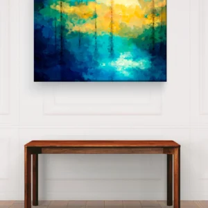 Pintura abstracta bosque