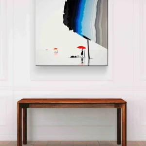 Pintura paraguas cuadrado