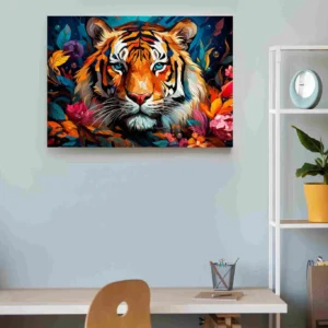 Tigre flores colores