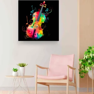 Violín negro colores